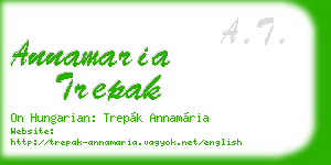 annamaria trepak business card